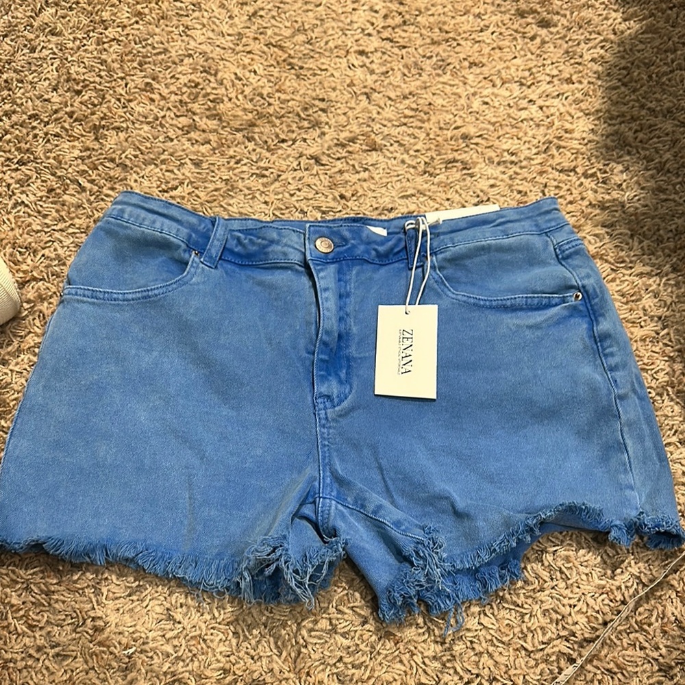 Denim shorts